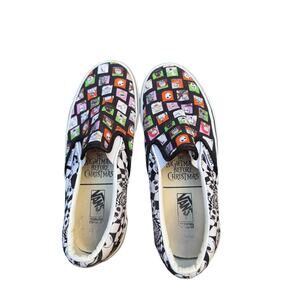 Vans x Nightmare Before Christmas Slip On Shoes Men 7 Women 8.5 Characters
